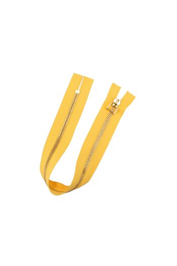 Zip ukončený T5 barva žlutá 32 cm
